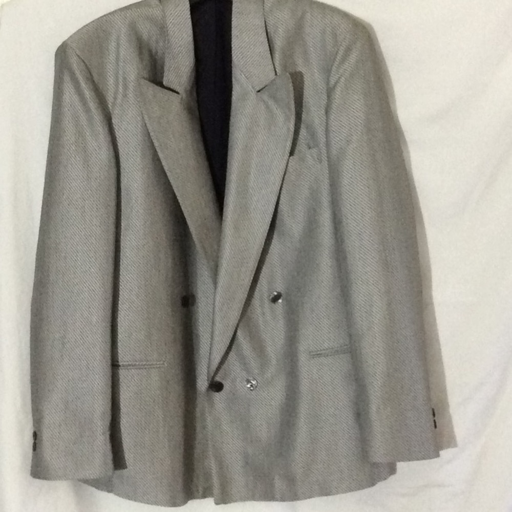 Women’s double breasted blazer silver